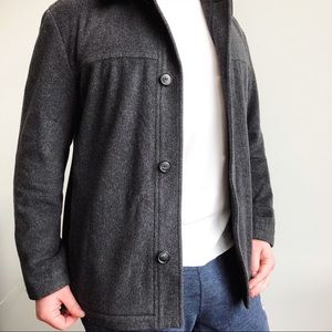 Men’s Hugo Boss Cashmere Wool Peak Coat - XL